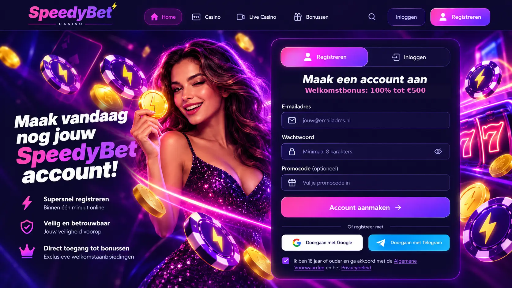 Speedybet Casino Nederland: Games, Live Casino en Betalen image 2